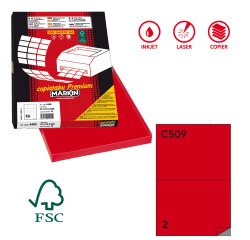 Markin X210C509RO printer label Red Self-adhesive printer label