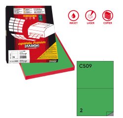 Markin 210C509VE self-adhesive label Rectangle Permanent Green 200 pc(s)