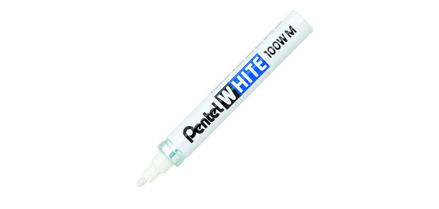 Marcatore White Marker - punta media 3,9mm - bianco - Pentel