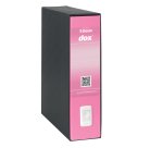 Registratore Dox 1 - dorso 8 cm - commerciale 23 x 29,7 cm - rosa - Esselte Dox