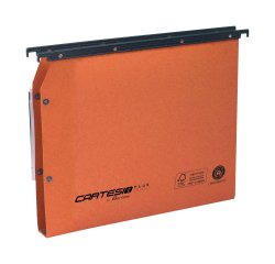 Cartella sospesa Cartesio Plus - armadio - interasse 33 cm - fondo U - 33 x 28 cm - arancio - Bertesi