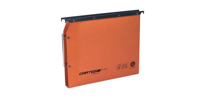Cartella sospesa Cartesio Plus - armadio - interasse 33 cm - fondo U - 33 x 28 cm - arancio - Bertesi