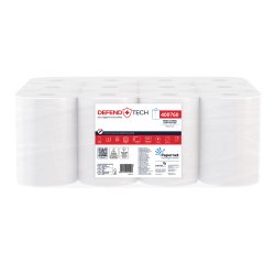 Asciugamani in rotolo mini Centrefeed - 2 veli - 18 gr - diametro 14,5 cm - 20,9 cm x 77 mt - 218 strappi - bianco - Papernet