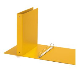 Raccoglitore Europa - 22 x 30 cm - 4 anelli tondi 30 mm - dorso 4 cm - giallo - Favorit