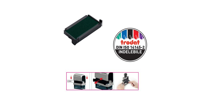 Tampone di ricambio 6/4911 - verde - Trodat