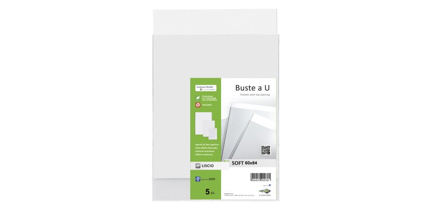 Buste a sacco Soft - PPL - 60 x 84 cm - liscio - trasparente - Sei Rota - conf. 5 pezzi