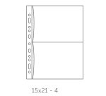 Buste forate Atla FT porta foto e cartoline - 4 spazi 15 x 21 cm - trasparente - Sei Rota - conf. 10 pezzi