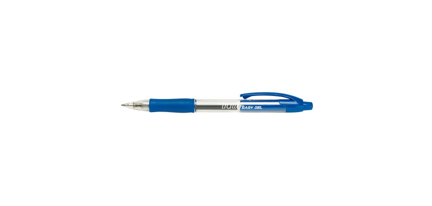 Penna gel a sfera a scatto Easy gel  - tratto 0,5mm - blu - Tratto