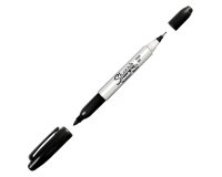 Sharpie Twin Tip permanent marker Fine tip Black 12 pc(s)