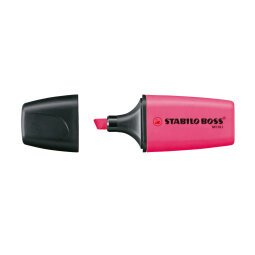 Evidenziatore Boss Mini - punta a scalpello -  tratto 2 - 5 mm - rosa 56 - Stabilo