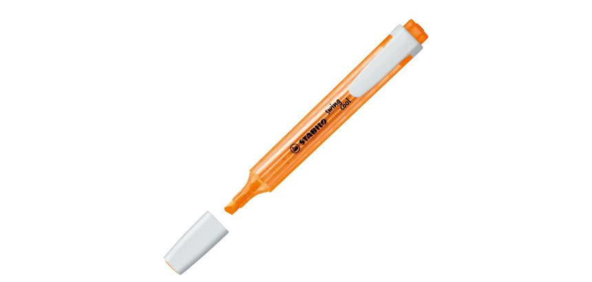 Evidenziatore Swing Cool - punta a scalpello - tratto 1 - 4 mm - arancione - Stabilo