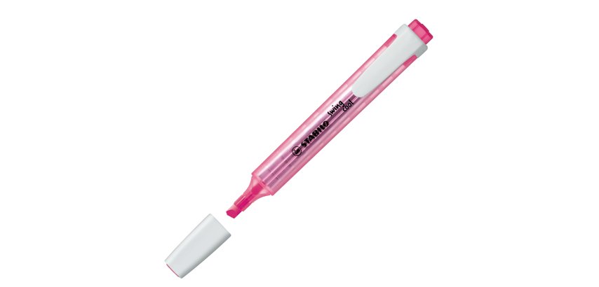 Evidenziatore Swing Cool - punta a scalpello - tratto 1 - 4 mm - rosa - Stabilo