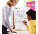 Blocco/Lavagna da tavolo Super Sticky autoportante - 563R - 20 fogli in carta riciclata - 58,4 x 50,8 cm - bianco - Post-it