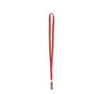 Cordoncino per portabadge - 49 x 1 cm - rosso - Lebez - conf. 100 pezzi