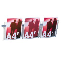 Kit Vision VS/3 - larghezza 75 cm - 3 tasche A4 trasparenti - Studio T