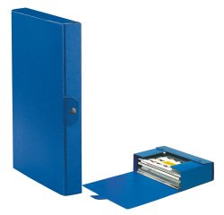 Scatola progetto Eurobox - dorso 4 cm - 25x35 cm - blu - Esselte