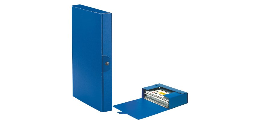 Scatola progetto Eurobox - dorso 4 cm - 25 x 35 cm - blu - Esselte