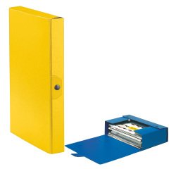 Scatola progetto Eurobox - dorso 4 cm - 25x35 cm - giallo - Esselte
