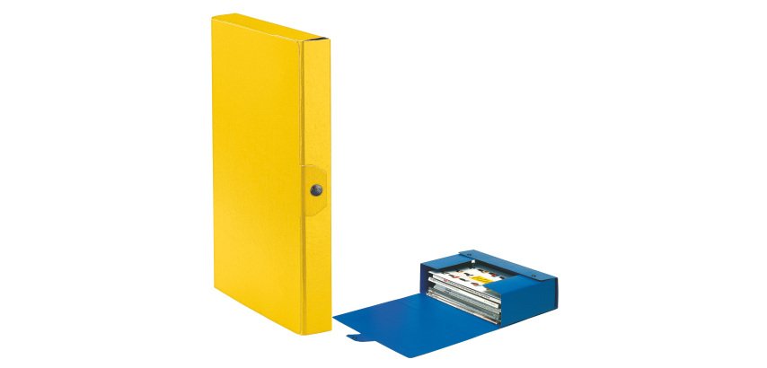 Scatola progetto Eurobox - dorso 4 cm - 25 x 35 cm - giallo - Esselte