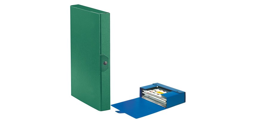 Scatola progetto Eurobox - dorso 4 cm - 25 x 35 cm - verde - Esselte