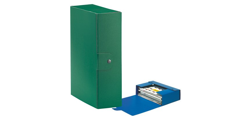 Scatola progetto Eurobox - dorso 10 cm - 25 x 35 cm - verde - Esselte