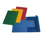Cartella 3 lembi con elastico - A4 - dorso 0,3 cm - cartoncino plastificato - blu - Esselte