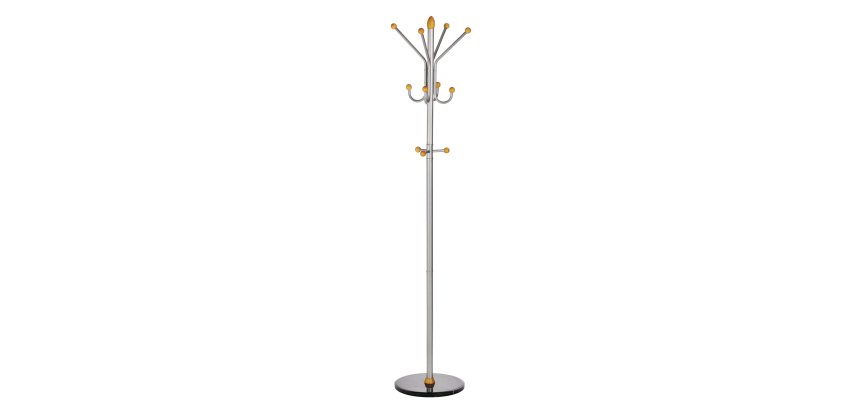 Appendiabiti - 11 posti - 185 x 40 cm - argento - Alco