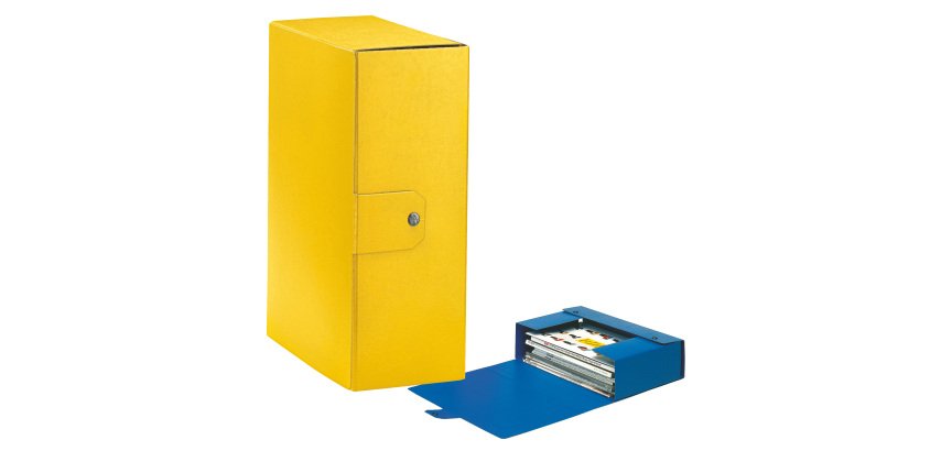 Scatola progetto Eurobox - dorso 12 cm - 25 x 35 cm - giallo - Esselte