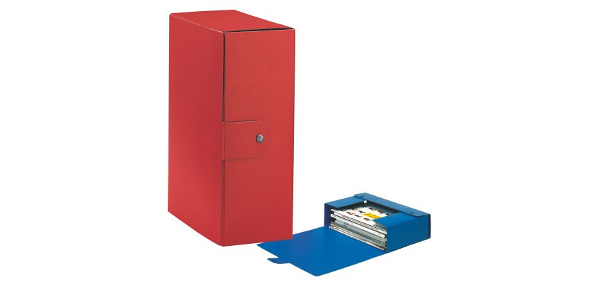Scatola progetto Eurobox - dorso 12 cm - 25 x 35 cm - rosso - Esselte