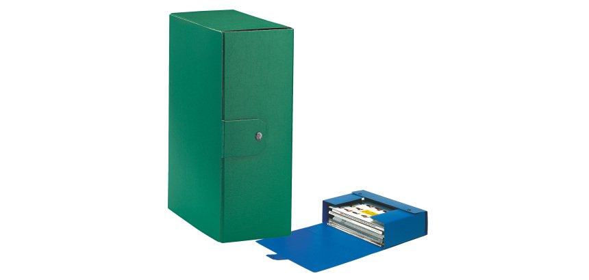 Scatola progetto Eurobox - dorso 12 cm - 25 x 35 cm - verde - Esselte