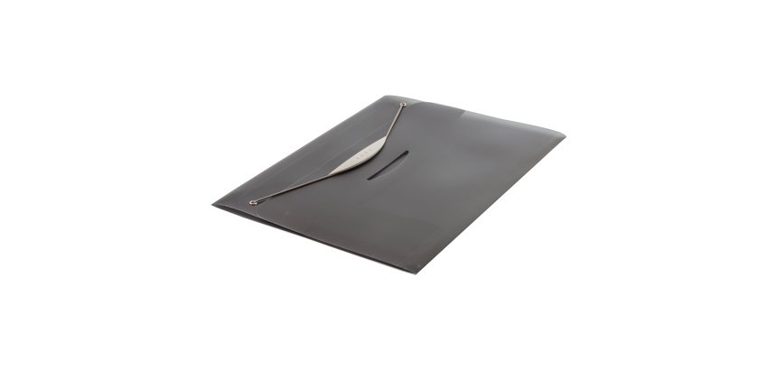 Cartella 3 lembi con elastico Swing - A4 - dorso 2 cm - PP- trasparente grigio - Fellowes
