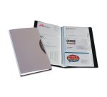 Portabiglietti da visita Office Suites - 120 tasche - con custodia - 11,4x19,2 cm - silver - Fellowes
