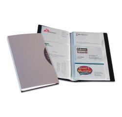 Portabiglietti da visita Office Suites - 120 tasche - con custodia - 11,4x19,2 cm - silver - Fellowes