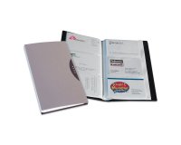 Portabiglietti da visita Office Suites - 240 tasche - con custodia - 11,4x19,2 cm - silver - Fellowes