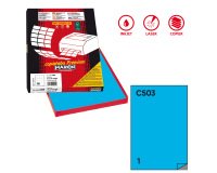 Markin X210C503BL printer label Blue Self-adhesive printer label
