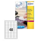Etichette adesive L6113 - in poliestere - laser - permanenti - 45,7 x 21,2 mm - 48 et/fg - 20 fogli - bianco - Avery