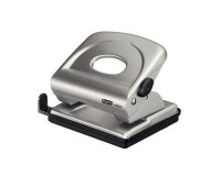 Perforatore FMC25+ - max 30 fogli - 2 fori - passo 8 cm - argento - Rapid