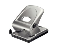 Perforatore FMC40 - max 40 fogli - 2 fori - passo 8 cm - argento - Rapid