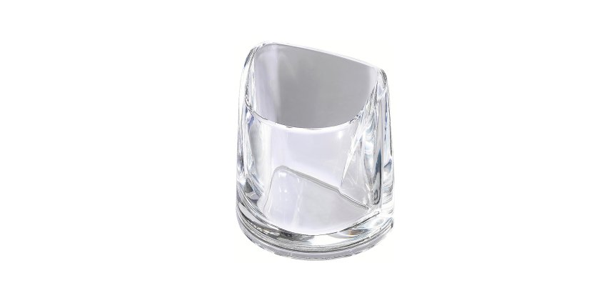 Portapenne Nimbus - 10 x 11 x 6,8 cm - cristallo trasparente - Rexel