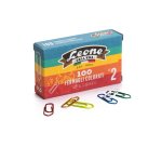 Fermagli metallizzati - n. 2 - 2,6 cm - colori assortiti - Leone - conf. 100 pezzi
