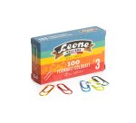 Fermagli metallizzati - n. 3 - 2,8 cm - colori assortiti - Leone - conf. 100 pezzi