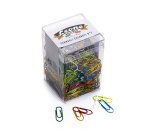 Fermagli metallizzati - n. 2 - 2,6 cm - colori assortiti - Leone - conf. 500 pezzi