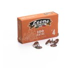 Puntine - n. 4 - acciaio lucido - Leone - conf. 100 pezzi