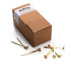 Fermacampioni ottonati - n. 12 - 7 cm - Leone - conf. 100 pezzi