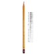 Matita in grafite H1500 - gradazione 2H - Koh.I.Noor - scatola 12 matite - conf. 12 pezzi