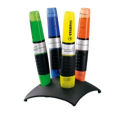 Evidenziatore Stabilo Luminator - punta a scalpello - tratto 2,0-5,0mm - set 4 colori - Stabilo