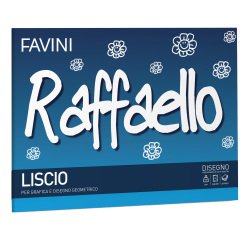 Album Raffaello - 24x33cm - 100gr - 20 fogli - liscio - Favini