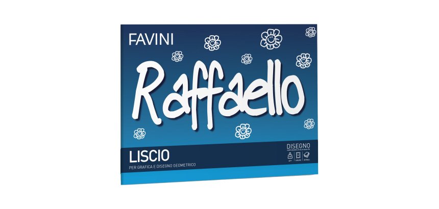 Album Raffaello - 24 x 33 cm - 100gr - 20 fogli - liscio - Favini