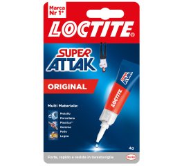 Colla Super Attak Original - 4 gr - trasparente - Loctite