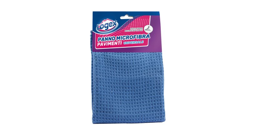 Panno per pavimenti - microfibra - 40x60 cm - blu - Logex Professional